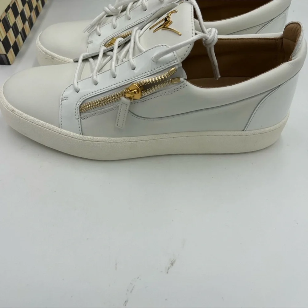 Men’s Giuseppe Zanotti low top leather sneakers size 47 made in Italy. - Picture 4 of 11